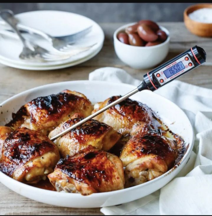 Picture of Digital Food Thermometer With Lcd Display

Meat thermometer BBQ thermometer - Black