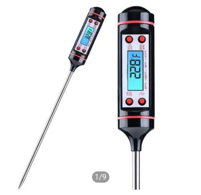 Picture of Digital Food Thermometer With Lcd Display

Meat thermometer BBQ thermometer - Black