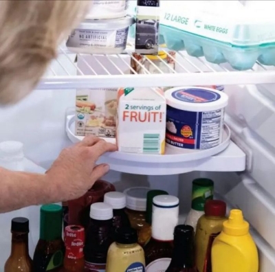 Picture of Rotating Shelf 360 Degree Kitchen Bathroom Wall Shelf

Space Saving, Rotating Corner Shelf Installs Instantly - Off White