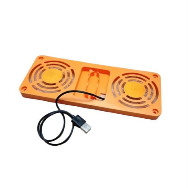 Picture of Usb double fan soundless fan - Orange