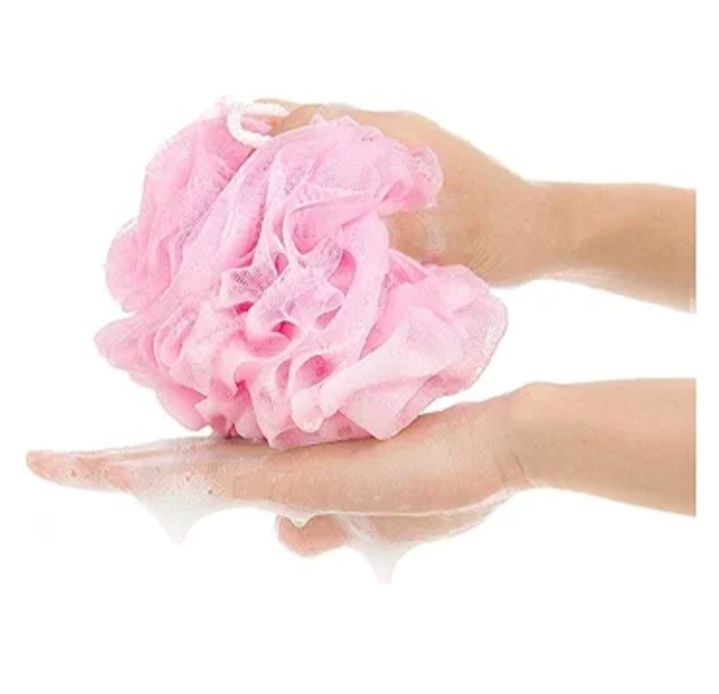 Picture of 2 Pcs bath Puff Loofah Flower Bath Shower Wash Sponge Sponges,Soft Bath Puffs for Body Wash,Bathing Loofahs Random Colors - Multicolor