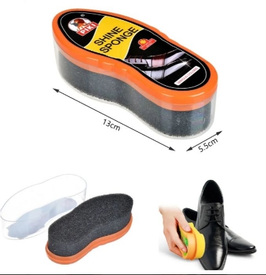 Picture of China Shoe Shine Sponge for Shoes, Boots & Many More, Instant Shoe Shining Sponge - Black
