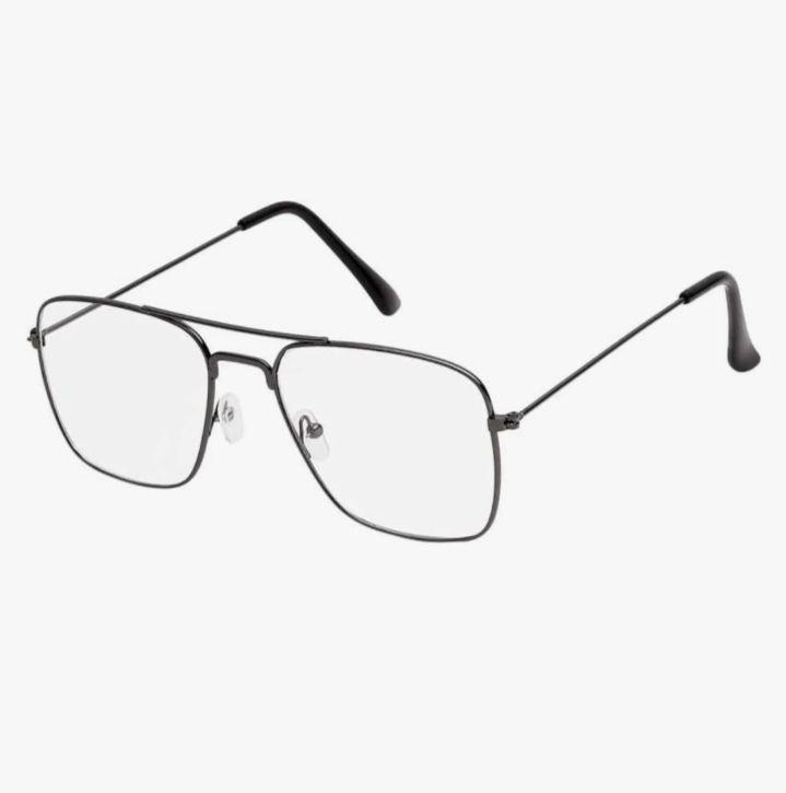 Picture of Rectangular Spectacle Frame Sunglasses, Clear Lenses - Clear