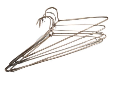 Picture of Iron Pant hanger 6 Pcs Cloth Cloth Hanger Space Saving Iron Metal Hanger for Shirts, Trousers, etc, Coats & Clothes for Wardrobe (Pack of 6) - Multicolor