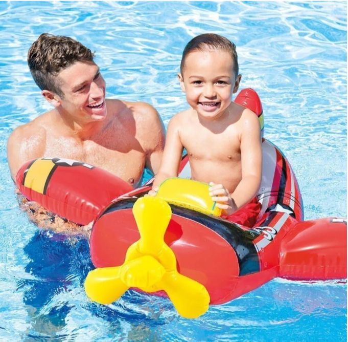 Picture of Intex Wet Set Cruiser Kids Swimming Pool Boat Rubber Tube Float Swim Ring 3-6Yrs - Multicolor