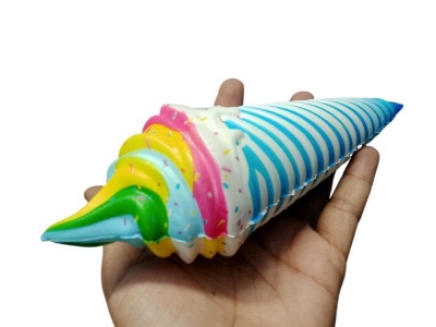 Picture of 21cm Soft Slow Rising Jumbo Firuts Ice Cream Squishys Squeeze Toy Birthday Gift - Rainbow
