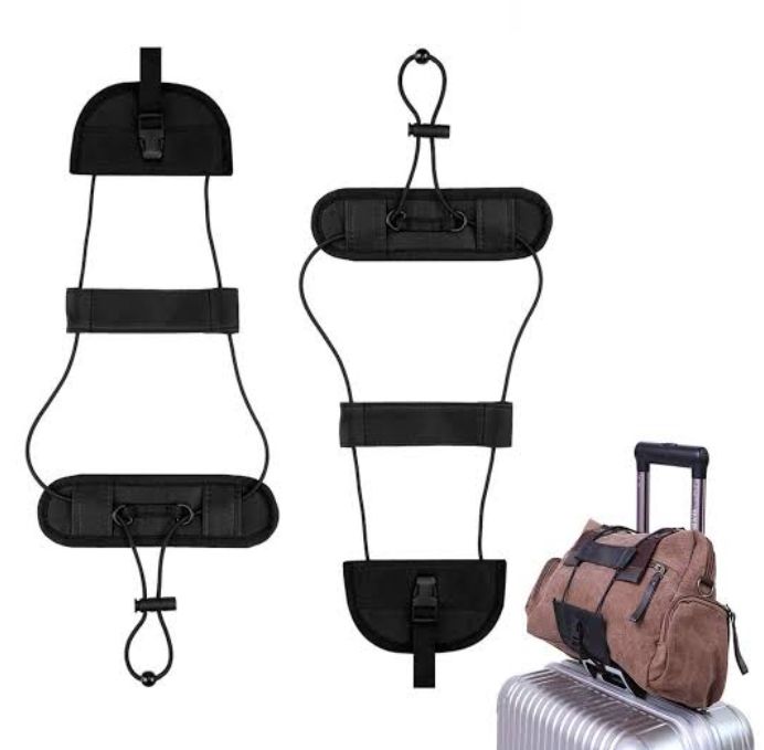 Picture of Heavy Duty Leash Bag Bungee Suitcase Belt Luggage Strap Bag Accessories Adjustable - Black
