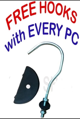 Picture of 3 Pack Male Mannequin Plastic Men Male Body Shell Mannequin-Dummy Type Hangers Shirt Display Stands Regular Size - Black