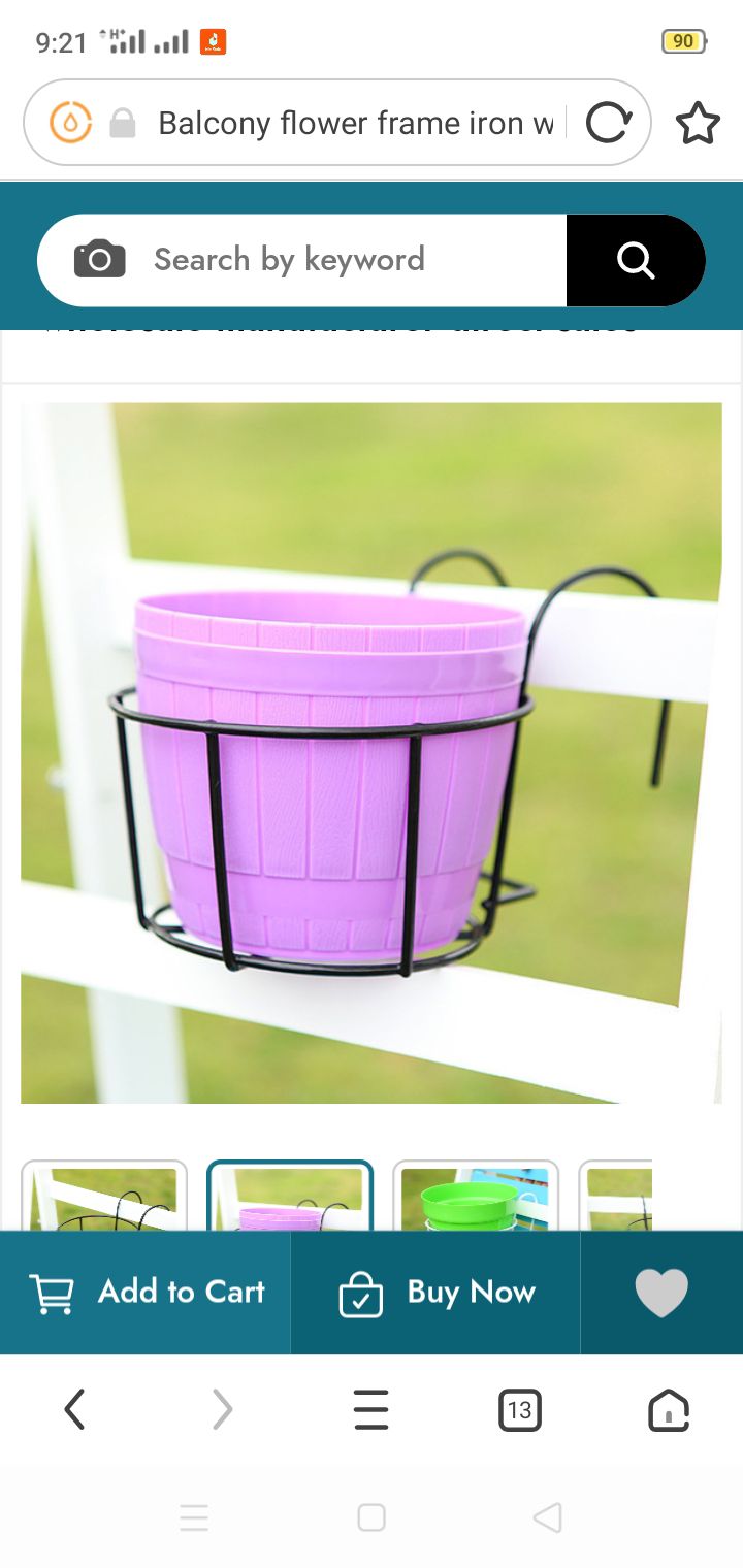 Picture of Hanging Railing Planter Baskets Planter Holder Iron Art Hanging Baskets over the Rail Metal Fence Planters Farmhouse Rustic Hanger - Black