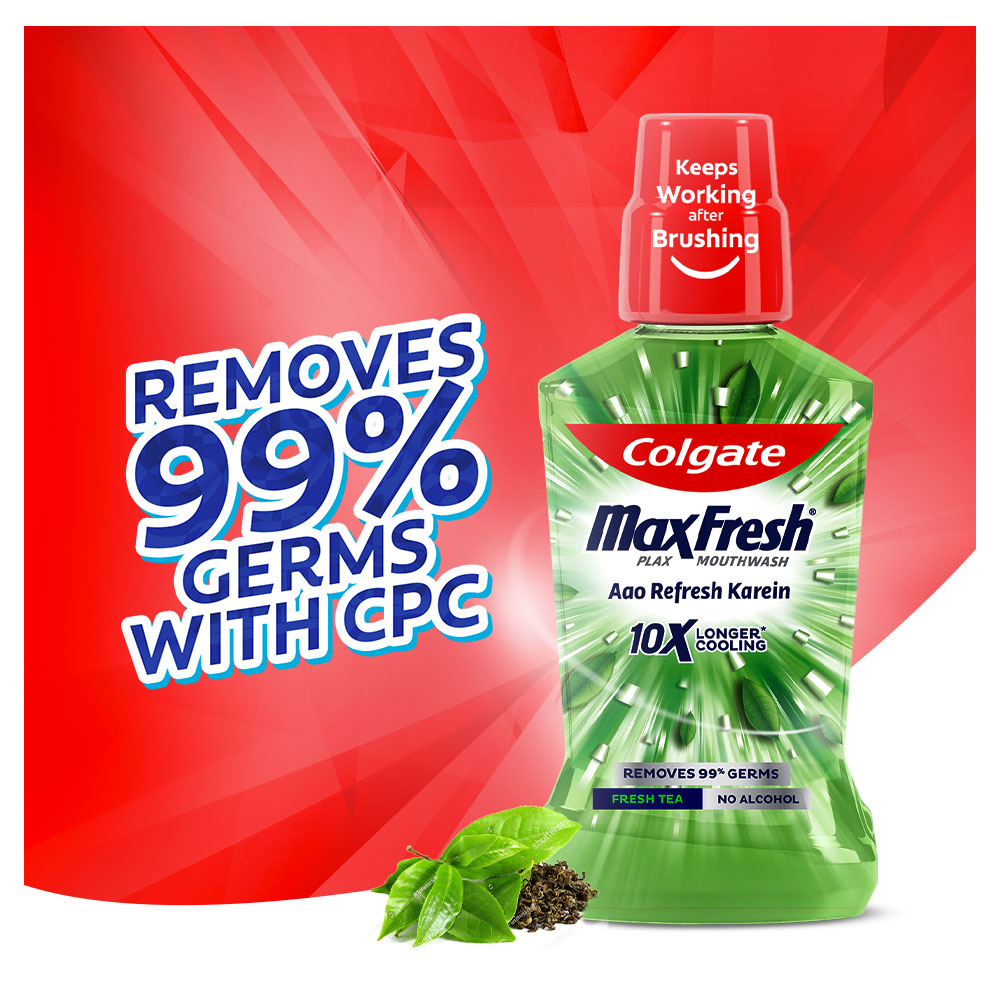 Picture of Colgate Mouthwash Fresh Tea 250ml.