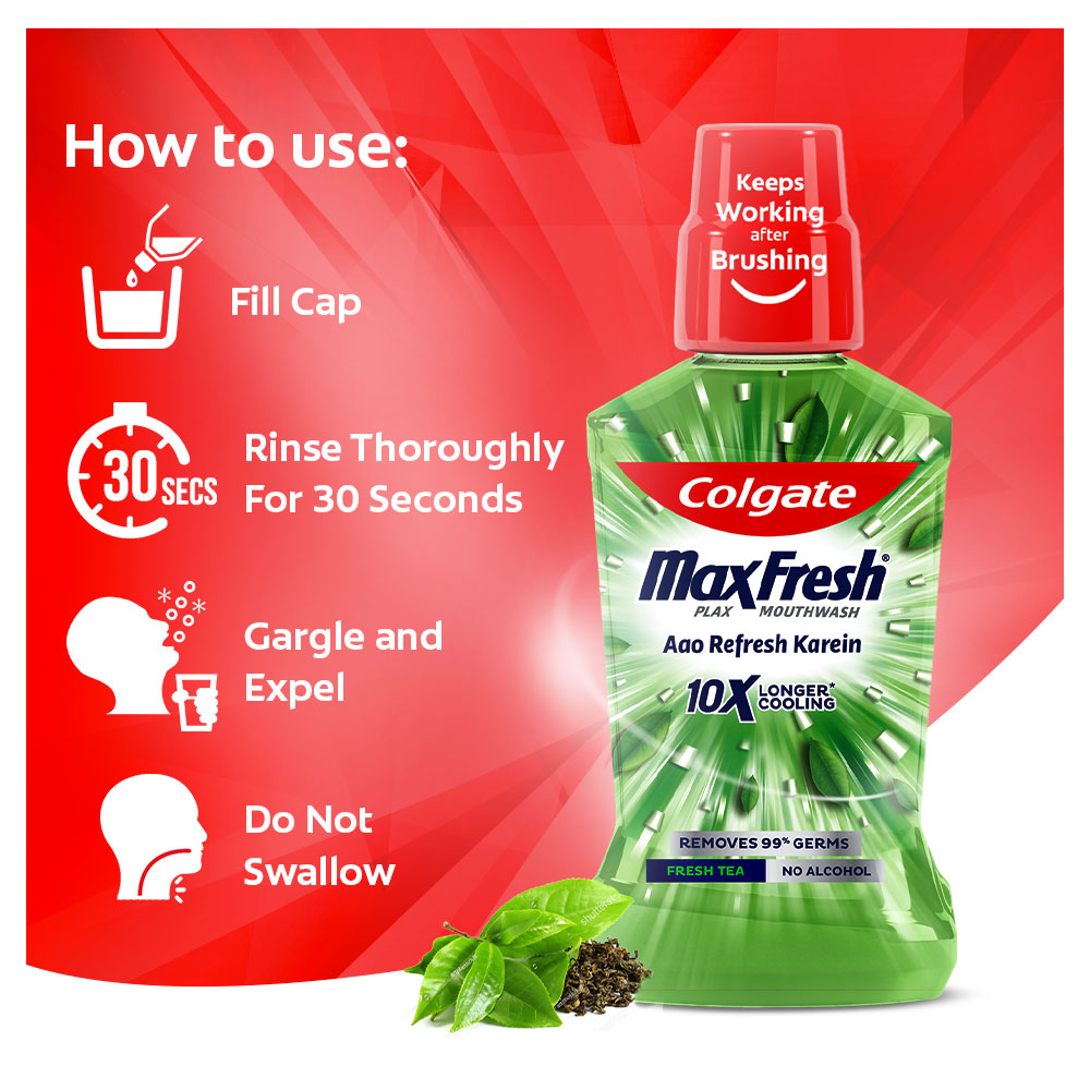 Picture of Colgate Mouthwash Fresh Tea 250ml.
