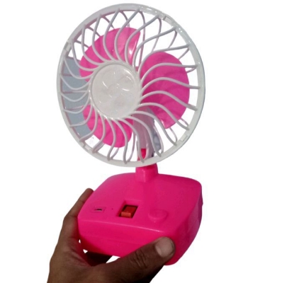 Picture of Mini charger fan table fan usb rechargeable fan 4 inch - Multicolor