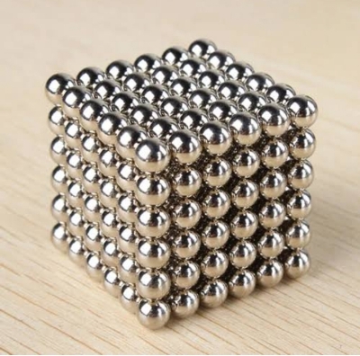 Picture of 200 Pcs Sliver DIY Neocube Magic Beads Magnetic Balls Puzzle - Silver