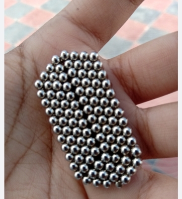 Picture of 200 Pcs Sliver DIY Neocube Magic Beads Magnetic Balls Puzzle - Silver