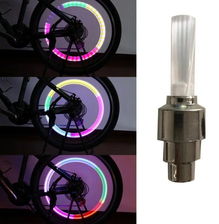Picture of 2 Pack Bike wheel light  Motorcycle Reflection decorations wheel light - Multicolor