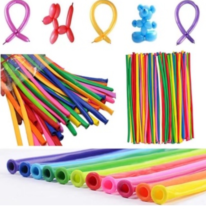 Picture of 20pcs Twisting Balloons Replacement Magic Balloons Multi Usage Latex Long Balloons for Party Wedding Decoration Mixed Color - Multicolor