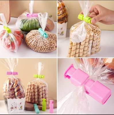 Picture of Food sealing clip Pcs Chip Clips Bread Bags Clips Food Bags Clamp Lock Reusable Grocery Bag All-Purpose Air Tight Grip Clips Great for Kitchen Office to Seal Coffee Bread Dried Fruit Frozen Foods Bags - Multicolor