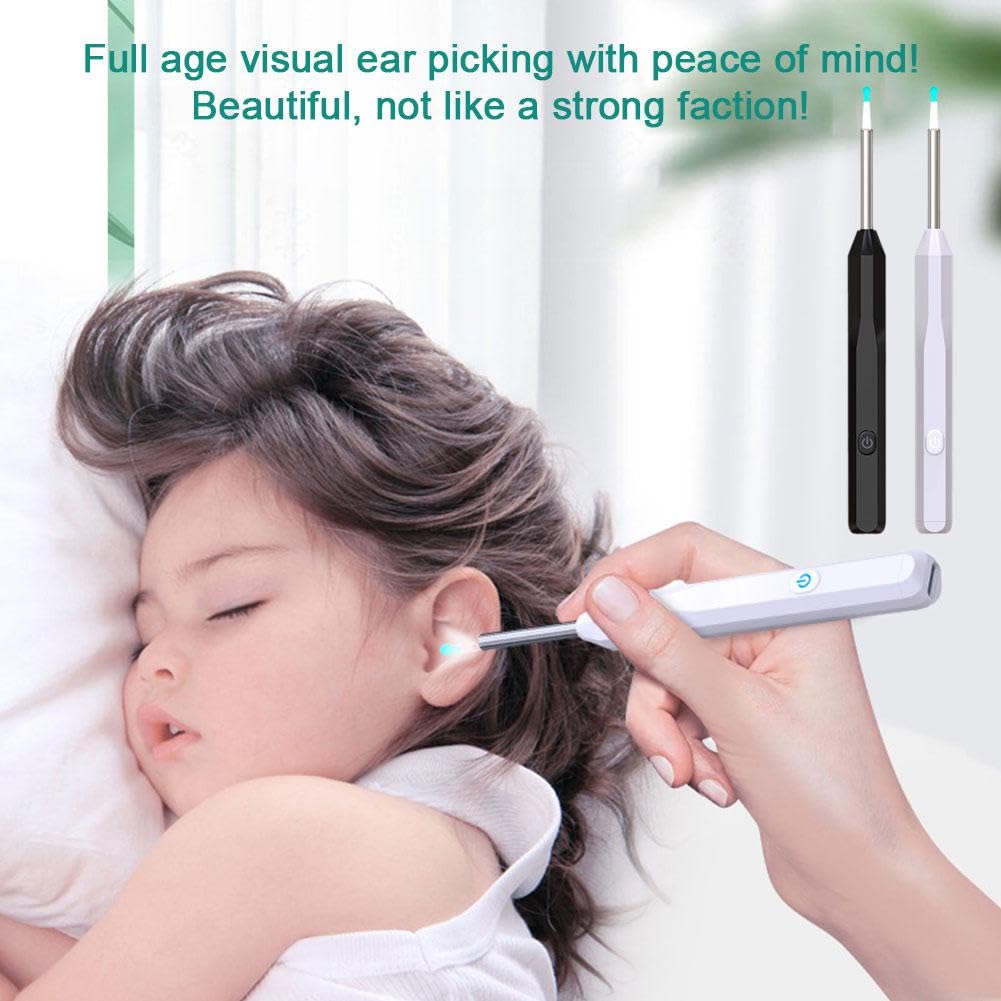 Picture of Wireless Visual Ear Wax Removal Smart Visual Ear Cleaner With Camera Endoscope 1296P Luminous Otoscope Ear Cleaning Tool


Wireless Visual Earpick