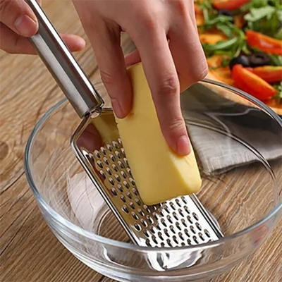 Picture of Stainless Steel Paddle Grater Compact Cheese Grater Lemon Zester Food Shredder Hand Held Kitchen Utensil

 Vegetables peeler slicer Compact And Handy Tool For Grating Vegetables - Silver