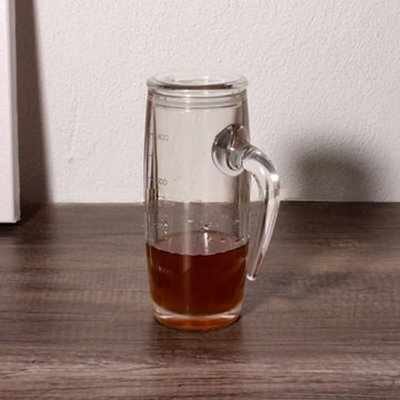 Picture of Acrylic Oil Dispenser – Durable, Airtight, and Ergonomic Clear Design for Fresh, Mess-Free Oil Dispensing Container Kitchen Accessories -Ideal for All Types of Oils 500ml - Clear