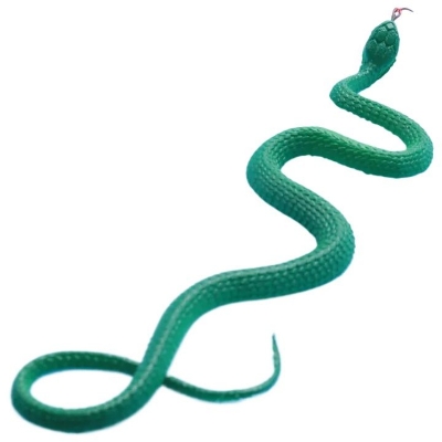 Picture of Fake Snakes Toy Soft Rubber Snake Figure Garden Snake Birds Scare Squirrel Python Snake Toy Figures Stress Relief Toy Halloween Prank Props (Python) - Multicolor