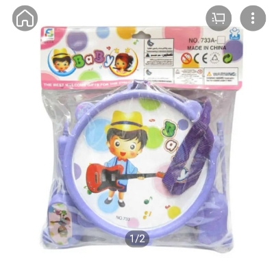 Picture of Baby Drum Set Dhol Toy For Kid-Chinese (Toys) - Multicolor