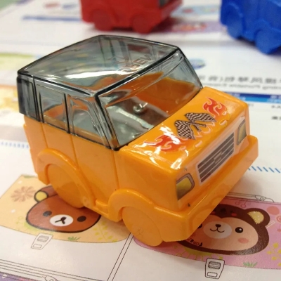 Picture of 1pc Creative Cartoon Car Pencil Sharpener Jeep School Rewards Stationery Supplies Pencil Cutter  - Multicolor