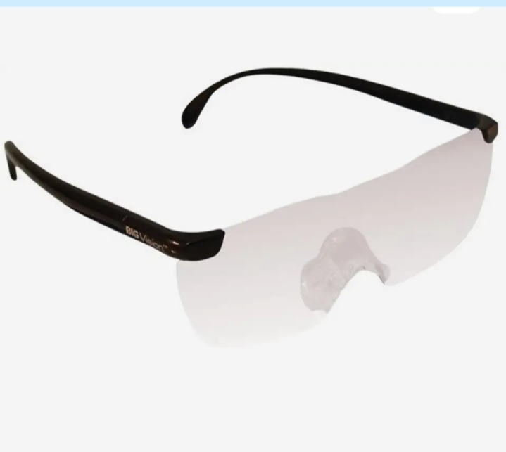 Picture of Big Vision Unisex Magnifying Glasses - Fits over Prescription Glasses Hands-free magnification glasses - Black