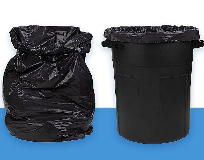 Picture of Garbage Bag Black 60 Liter Garbage bags on roll 20pcs - Black