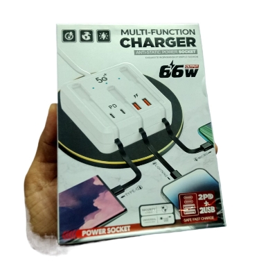 Picture of Multifunction Power Strip 120W USB Type C Charger Fast Charging 4 Ports Desktop Charger Adapter For iPhone Xiaomi Samsung Huawei
Feature:
1. Simultaneous charging: a multi-port USB charger can supply power to multiple devices at the same time. This means - White