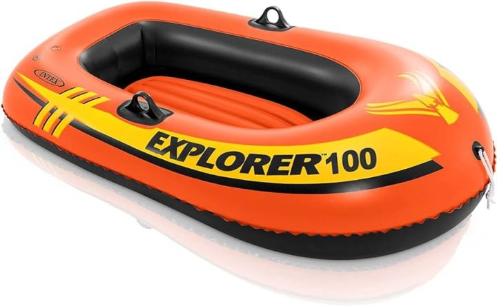 Picture of Intax 100 kids water sports inflatable boat with pumper - Orange