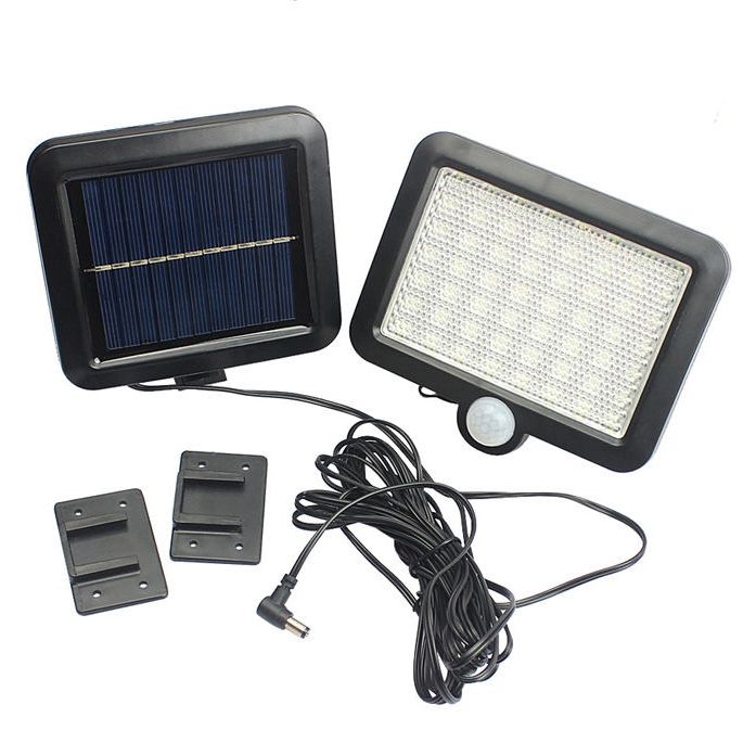 Picture of PIR Motion Sensor Long Cable Solar Lights Outdoor IP65 Solar Motion Sensor Light Solar Sensor outdoor lamp wall motion light - Black