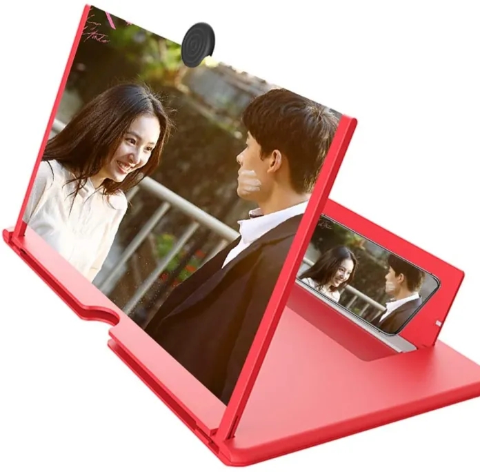 Picture of Mobile Phone 3D Video Amplifier Portable Smartphone Screen Magnifier 3D Glass - Phone Cooler