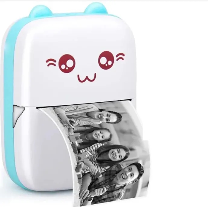 Picture of Mini Portable Pocket Thermal Printer Wireless Bluetooth Printer - Multicolor