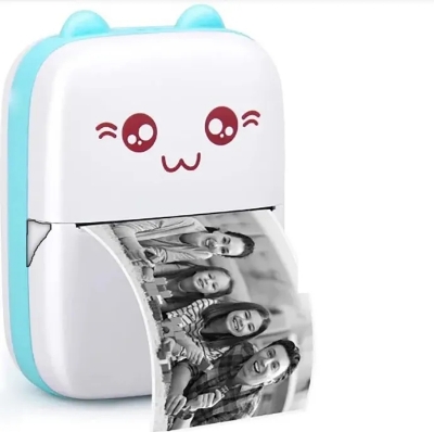 Picture of Mini Portable Pocket Thermal Printer Wireless Bluetooth Printer - Multicolor