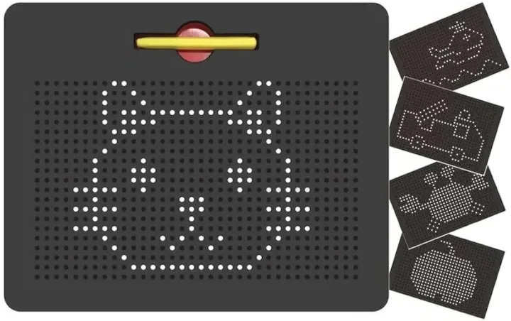 Picture of Magnetic Drawing Board Magnetic Pads - Erasable Magna Doodle Writing Drawing - Multicolor