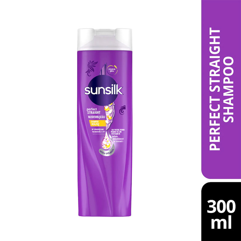 Picture of International Thailand product hair care product Sunsilk shampoo Perfect STRAIGHT used for male/ female - 300 ml