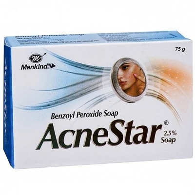 Picture of Internationa lproduct Mankind Acne Star 2.5% Soap - 75 gm