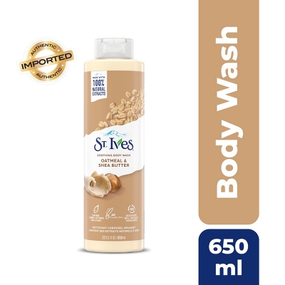 Picture of International USA product ST Ives OATMEAL & SHEA BUTTER Shower gel body wash used for Male/ female - 650 ml