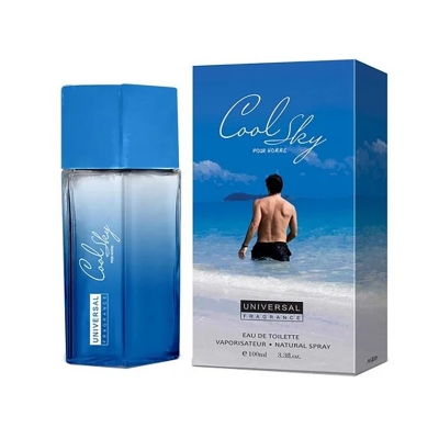 Picture of International UAE product Body perfume perty scent Universal Cool Sky for male - 100 ml