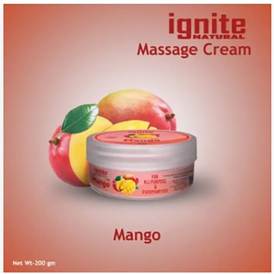 Picture of BSTI Approved Indian product Ignite massage cream Mango used for male/ female- 200 ml