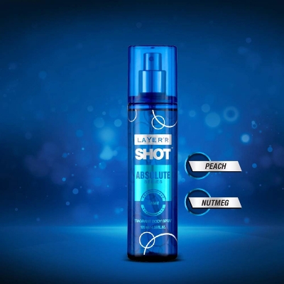 Picture of International Indian product Layer'r Shot Absolute Series Game Fragrant Body spray 135 Ml