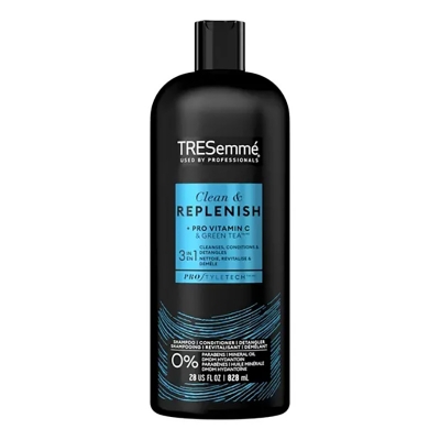 Picture of International USA product Tresemme Clean & Replenish pro Vitamin C (3in1) Shampoo Used For Male/female..828 ML