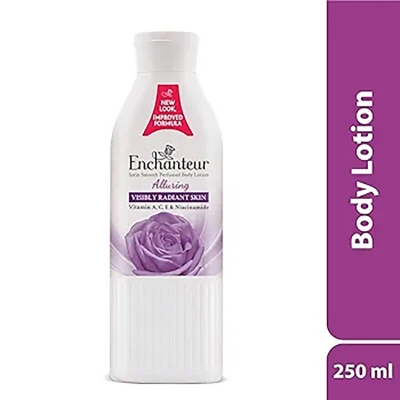Picture of International Malaysian Product Enchanteur Perfume body lotion Alluring Satin smooth Aloe vera & Olive butter For used male /female 250 Ml