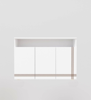 Picture of 3 Door Sideboard Cabinet for Living Room Multi-Layer Storage Organizer Shelf Free Standing Stand Entryway Rack Cabinets, 3 Doors Storage for Dining, Drawing and Home Office 2 Year Manufacturing Warranty 30/48