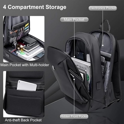 Picture of Bag | Arctic Hunter Laptop Backpack travel bag for Men(Black)