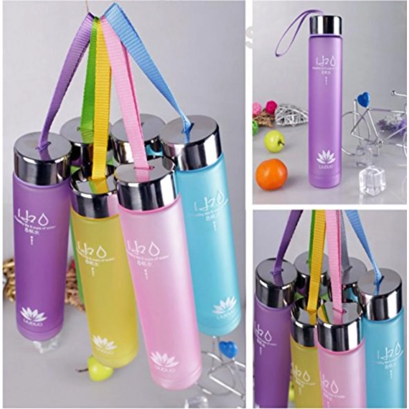 Picture of 1 Piece Small cute Clear translucent water bottle , carafe, juice storage, milk bottle, serve ware , container, fridge bottle 250ml