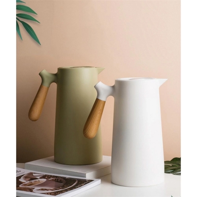 Picture of 1L Large Capacity Thermos Nordic Thermal Insulation Kettle Household Vacuum Flask Thermal Insulation Pot Glass Liner Thermos Hot Water Bottle