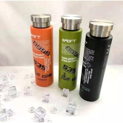 Picture of 500ml Sport Stainless Steel Water Bottle Thermos Stainless steel tumbler insulated water bottle