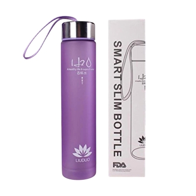 Picture of 1 Piece Small cute Clear translucent water bottle , carafe, juice storage, milk bottle, serve ware , container, fridge bottle 250ml